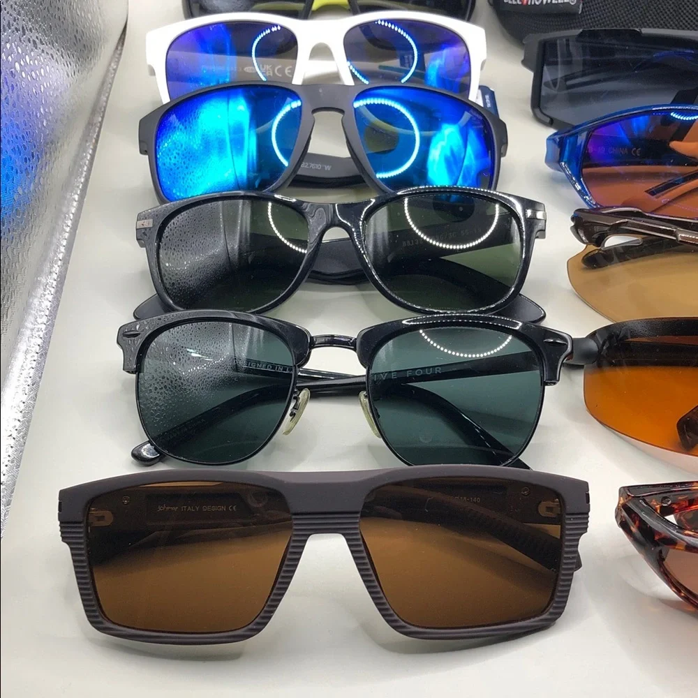 Bundle 12 sporty outdoors casual sport men's sunglasses variety of brands style